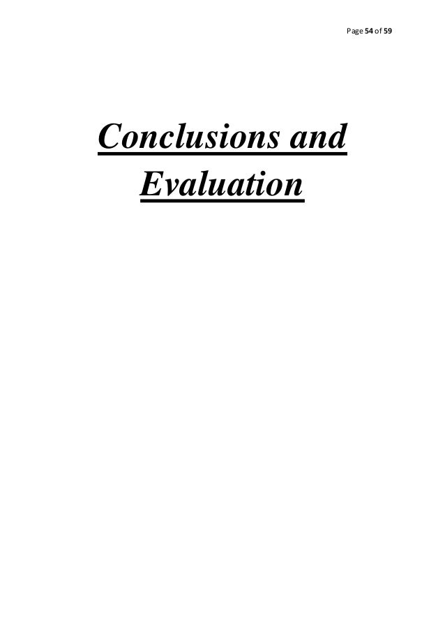 geography coursework conclusion